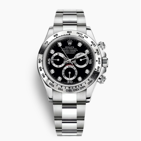 Rolex Daytona White Gold Black Dial 116509-0055 Mens 40mm