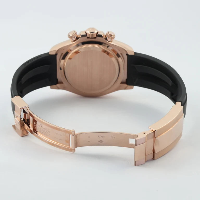 Rolex Daytona Rose Gold Oysterflex Pink Dial 126515LN-0006 Mens 40mm