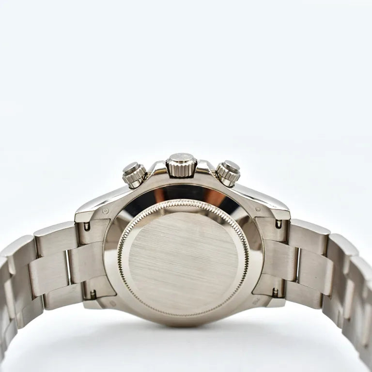 Rolex Daytona White Gold Pave Dial 116509 Pave Sapphire Mens 40mm