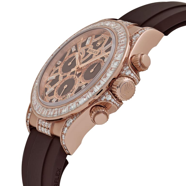 Rolex Daytona "Giraffe" Rose Gold Diamond Brown Pave Dial 126555TBR "Giraffe"40mm