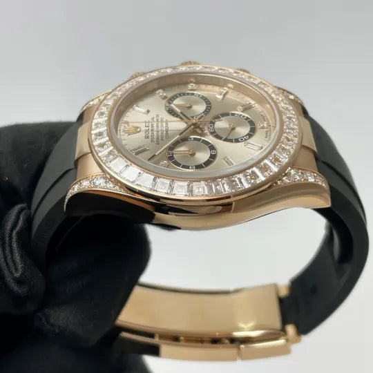 Rolex Daytona Rose Gold Diamond Pink Dial 126535TBR-0002 Mens 40mm