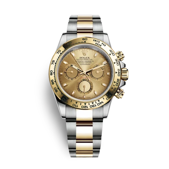 Rolex Daytona Yellow Gold & Steel Champagne Dial 116503-0003 Mens 40mm