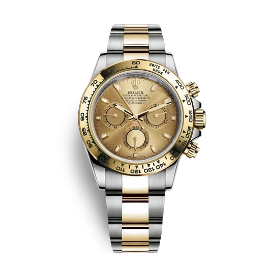 Rolex Daytona Yellow Gold & Steel Champagne Dial 116503-0003 Mens 40mm