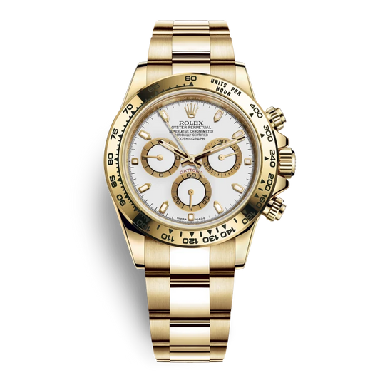 Rolex Daytona Yellow Gold White Dial 116508-0001 Mens 40mm