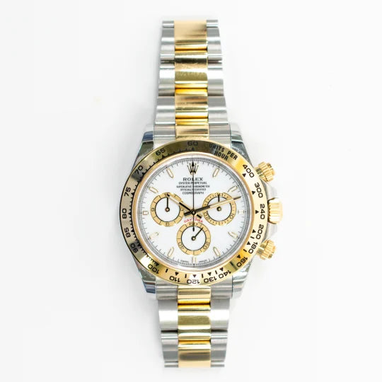 Rolex Daytona Yellow Gold & Steel White Dial 126503-0001 Mens 40mm