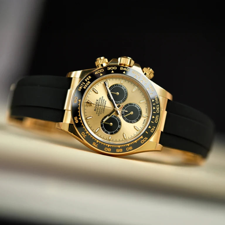 Rolex Daytona Yellow Gold Oysterflex Champagne Dial 126518LN-0012 40mm
