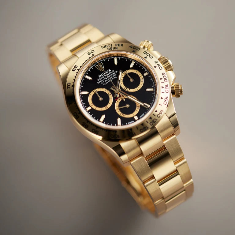 Rolex Daytona Yellow Gold Black Dial 126508-0004 Mens 40mm