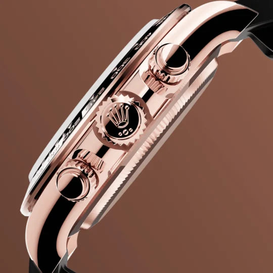 Rolex Daytona Rose Gold Oysterflex Brown Dial 126515LN-0010 mens 40mm