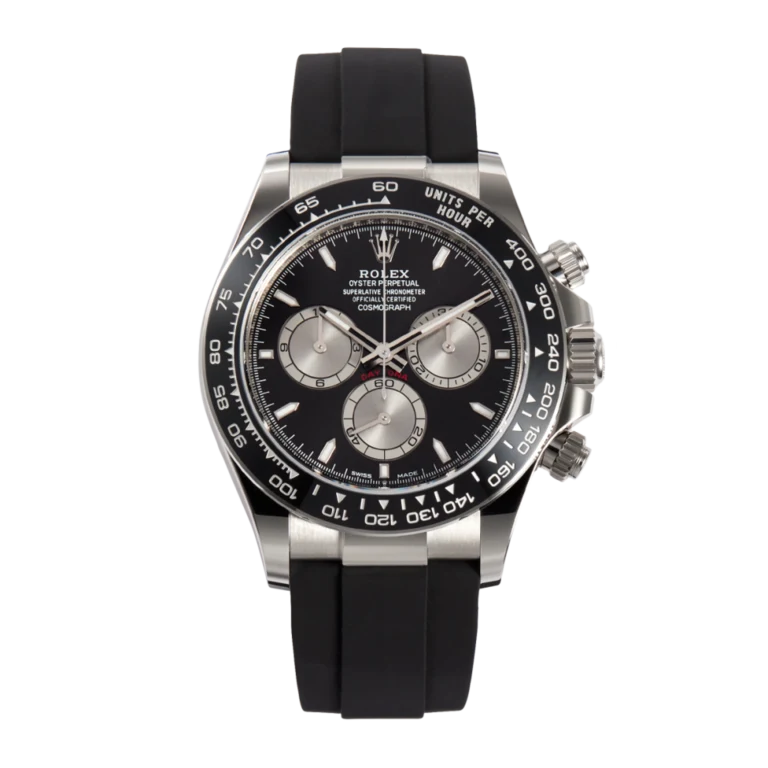 Rolex Daytona  White Gold Oysterflex Black Dial 126519LN-0002 Mens 40mm