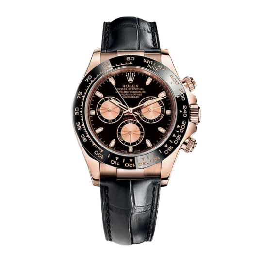 Rolex Daytona  Rose Gold Black Dial 116515LN-0008 Mens 40mm