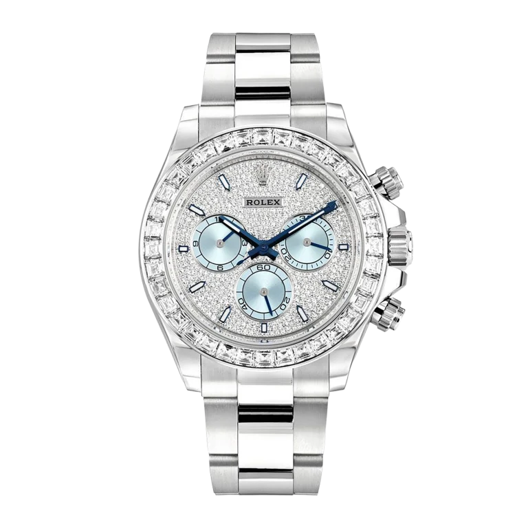 Rolex Daytona Platinum Diamond Pave Dial 126576TBR Pave Mens 40mm