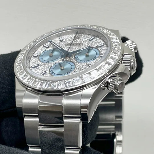 Rolex Daytona Platinum Diamond Pave Dial 126576TBR Pave Mens 40mm