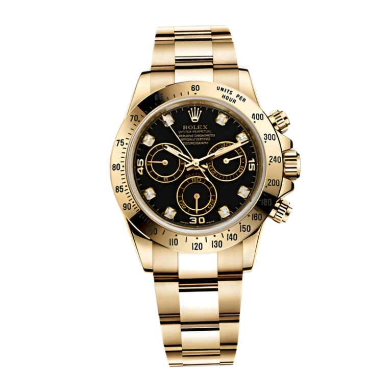 Rolex Daytona Yellow Gold Black Dial 116528-0031 Mens 40mm