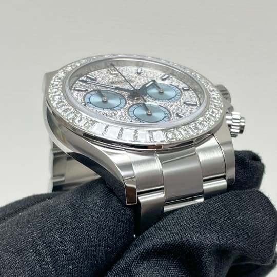 Rolex Daytona Platinum Diamond Pave Dial 126576TBR Pave Mens 40mm