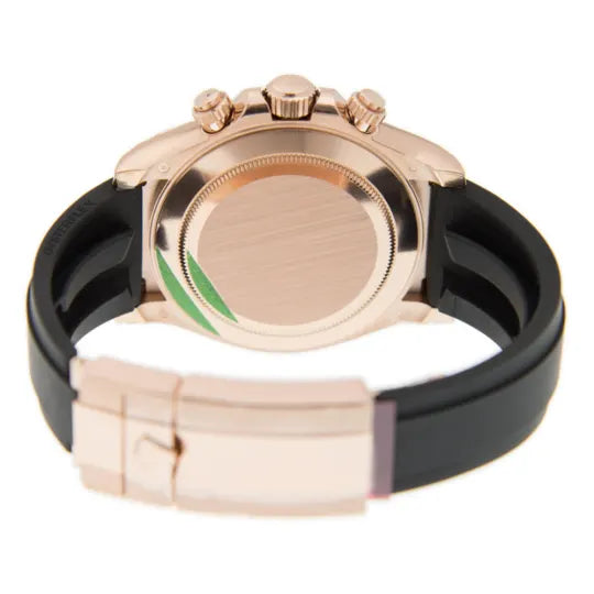 Rolex Daytona Rose Gold Oysterflex Black Dial 116515LN-0017 Mens 40mm