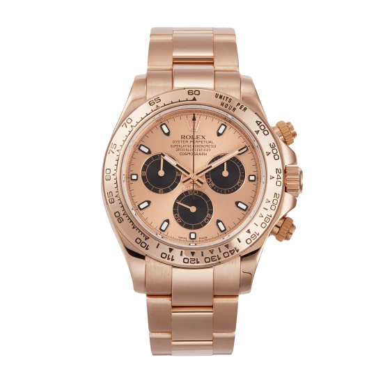Rolex Daytona Rose Gold Pink Dial 116505-0009 Mens 40mm