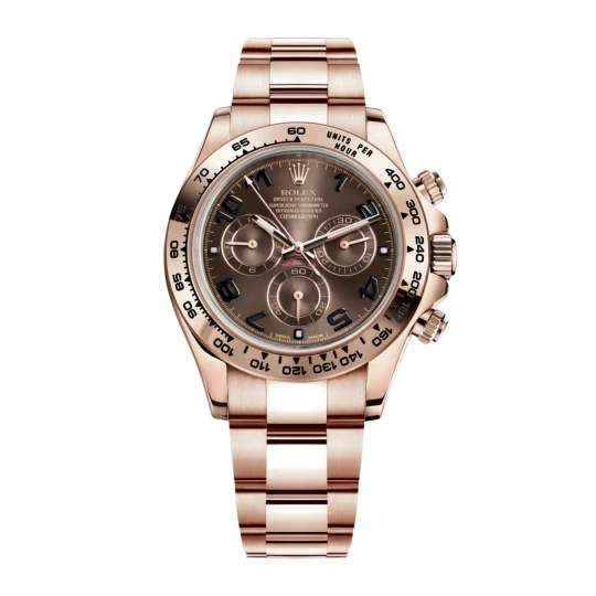 Rolex Daytona Rose Gold Brown Dial 116505-0004 Mens 40mm