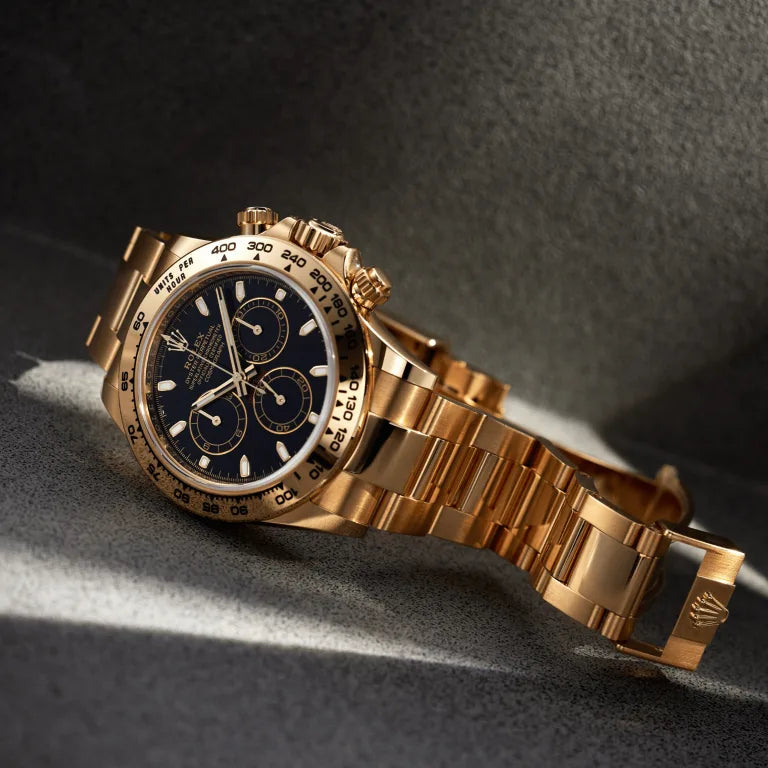 Rolex Daytona Yellow Gold Black Dial 116508-0004 Mens 40mm