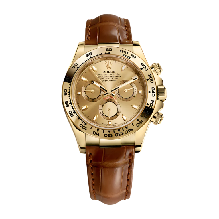 Rolex Daytona Yellow Gold Champagne Dial 116518-0131 Mens 40mm