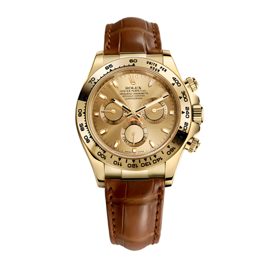 Rolex Daytona Yellow Gold Champagne Dial 116518-0131 Mens 40mm