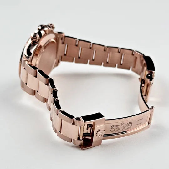 Rolex Daytona Rose Gold Baguette Pink Dial 116505-0012 Mens 40mm