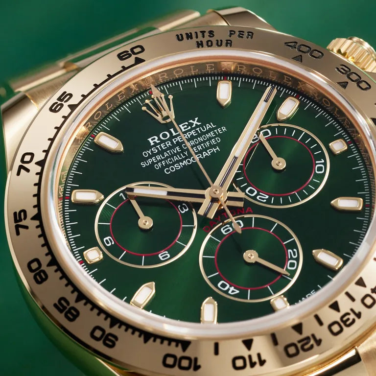 Rolex Daytona Yellow Gold Green Dial "John Mayer" 116508-0013 Mens 40mm