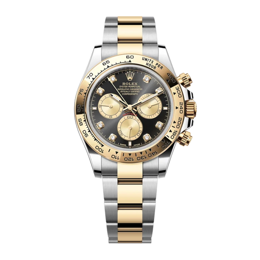 Rolex Daytona Yellow Gold & Steel Black Dial 126503-0002 Mens 40mm