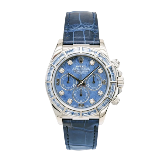 Rolex Daytona White Gold Sapphire Blue Sodalite Dial 116589SACI-0003 Mens 40mm