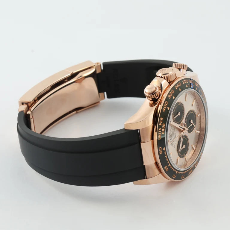 Rolex Daytona Rose Gold Oysterflex Pink Dial 126515LN-0006 Mens 40mm