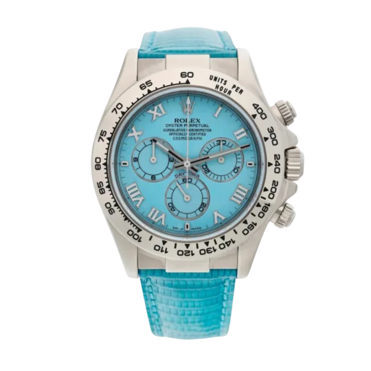 Rolex Daytona  "Beach" White Gold Turquoise Dial 116519 Mens 40mm