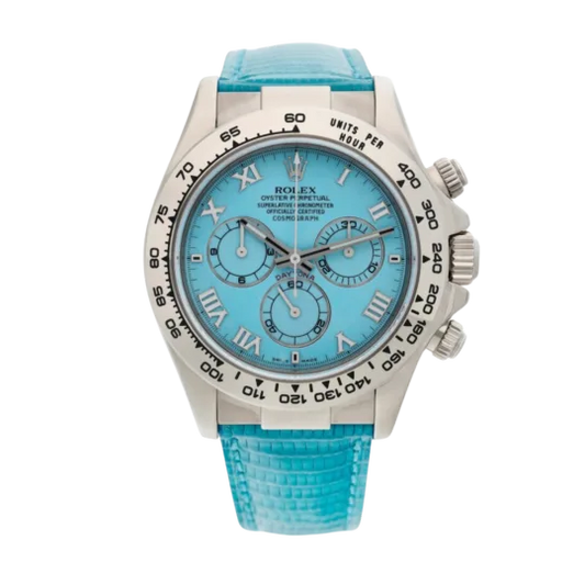 Rolex Daytona  "Beach" White Gold Turquoise Dial 116519 Mens 40mm