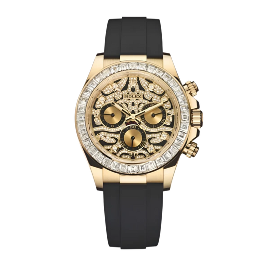 Rolex Daytona Yellow Gold  Diamond Oysterflex "Eye of the Tiger" 116588TBR-0003 Mens 40mm