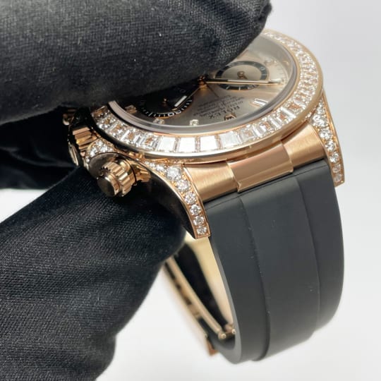 Rolex Daytona Rose Gold Diamond Pink Dial 126535TBR-0002 Mens 40mm