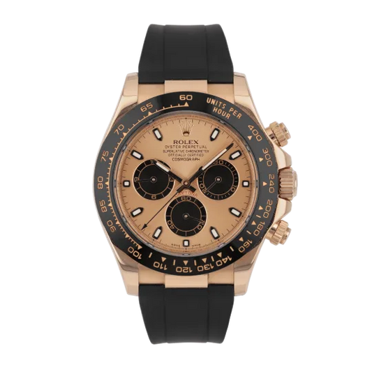 Rolex Daytona Rose Gold Oysterflex Pink Dial 116515LN-0013 Mens 40mm