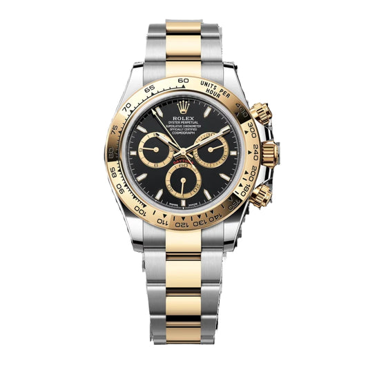 Rolex Daytona Yellow Gold & Steel Black Dial 126503-0003 Mens 40mm