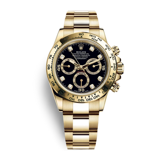 Rolex Daytona Yellow Gold Black Dial 116508-0016 Mens 40mm