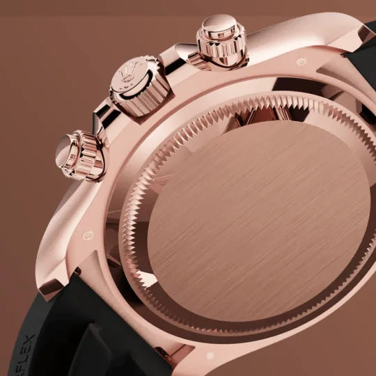 Rolex Daytona Rose Gold Oysterflex Brown Dial 126515LN-0010 mens 40mm