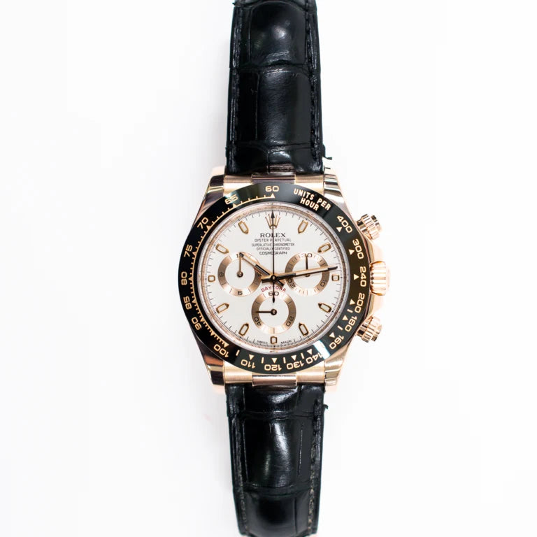 Rolex Daytona Rose Gold White Dial 116515LN-0003 Mens 40mm