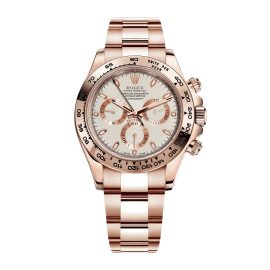 Rolex Daytona Rose Gold White Dial 116505-0010 Mens 40mm