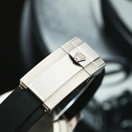 Rolex Daytona White Gold Oysterflex Black Dial 116519LN-0022 Mens 40mm