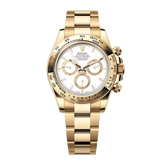 Rolex Daytona Yellow Gold White Dial 126508-0001 Mens 40mm