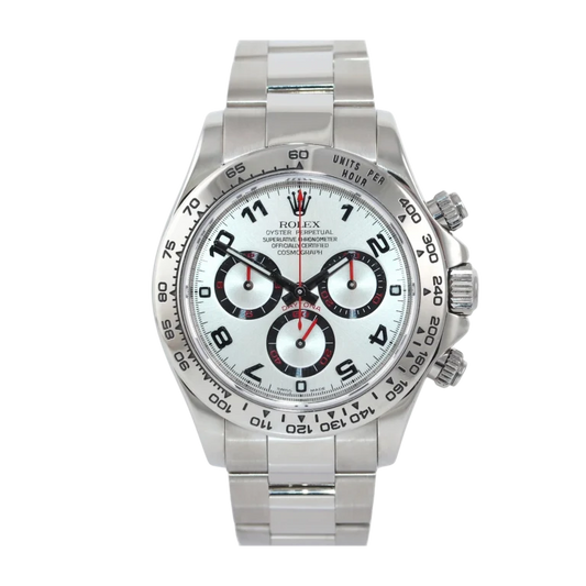 Rolex Daytona White Gold Silver Dial 116509-Silver-Arabic 40mm