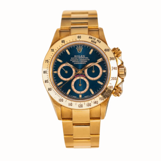 Rolex Daytona "Chairman" Yellow Gold Blue Dial 16528 Chairman 40mm