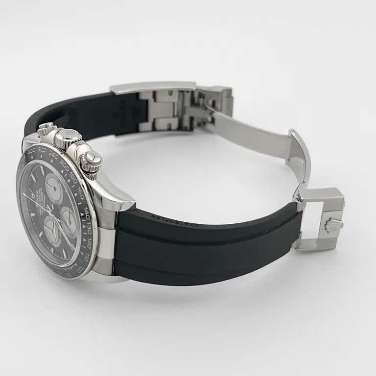 Rolex Daytona  White Gold Oysterflex Black Dial 126519LN-0002 Mens 40mm