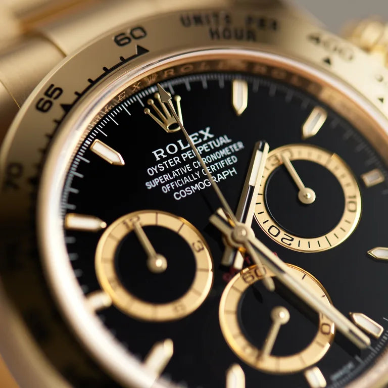 Rolex Daytona Yellow Gold Black Dial 126508-0004 Mens 40mm