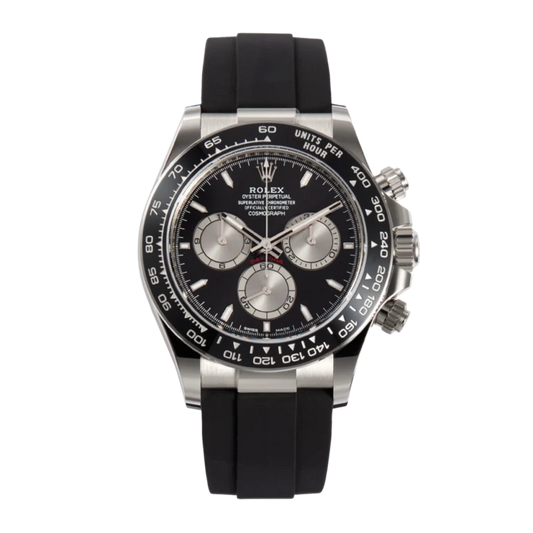 Rolex Daytona White Gold Oysterflex Black Dial 126519LN-0002 Mens 40mm