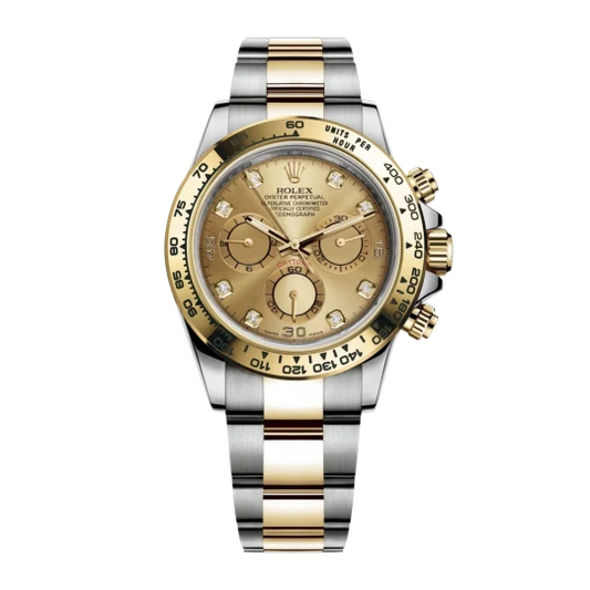 Rolex Daytona Yellow Gold & Steel Champagne Dial 116503-0006 Mens 40mm