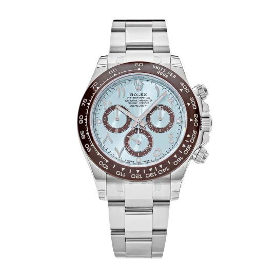 Rolex Daytona Platinum Ice Blue Dial 116506 Arabic Mens 40mm