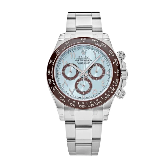 Rolex Daytona Platinum Ice Blue Dial 116506 Arabic Mens 40mm