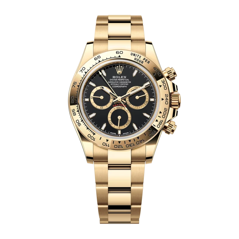 Rolex Daytona Yellow Gold Black Dial 126508-0004 Mens 40mm